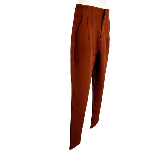 2/$20 Forver 21 Brown Plain Casual Dress Pants Size: Small - Picture 4 of 8